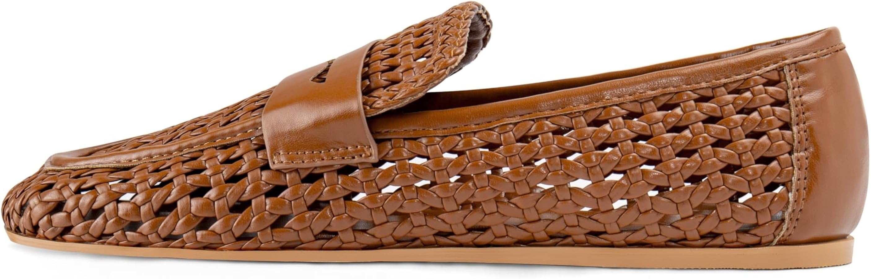 Woven Penny Loafers for Women Slip On Loafers Shoes Dressy Casual Comfort Woven Closed Round Toe ... | Amazon (US)