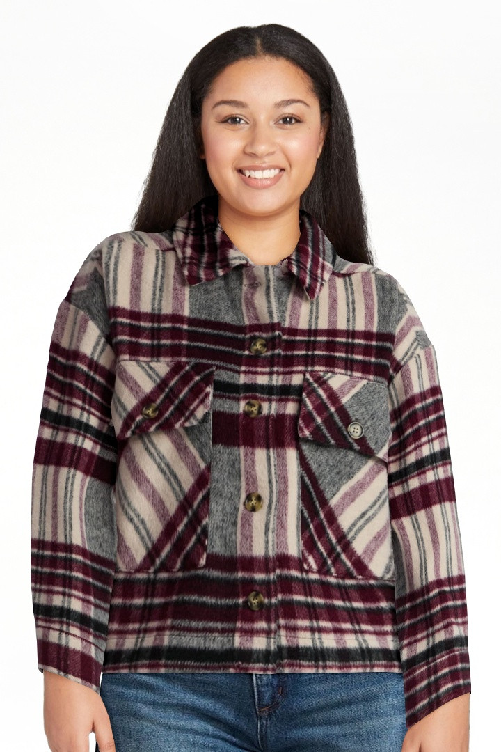 Madden NYC Women’s Plaid Jacket, Midweight, Sizes XXS-XXL | Walmart (US)