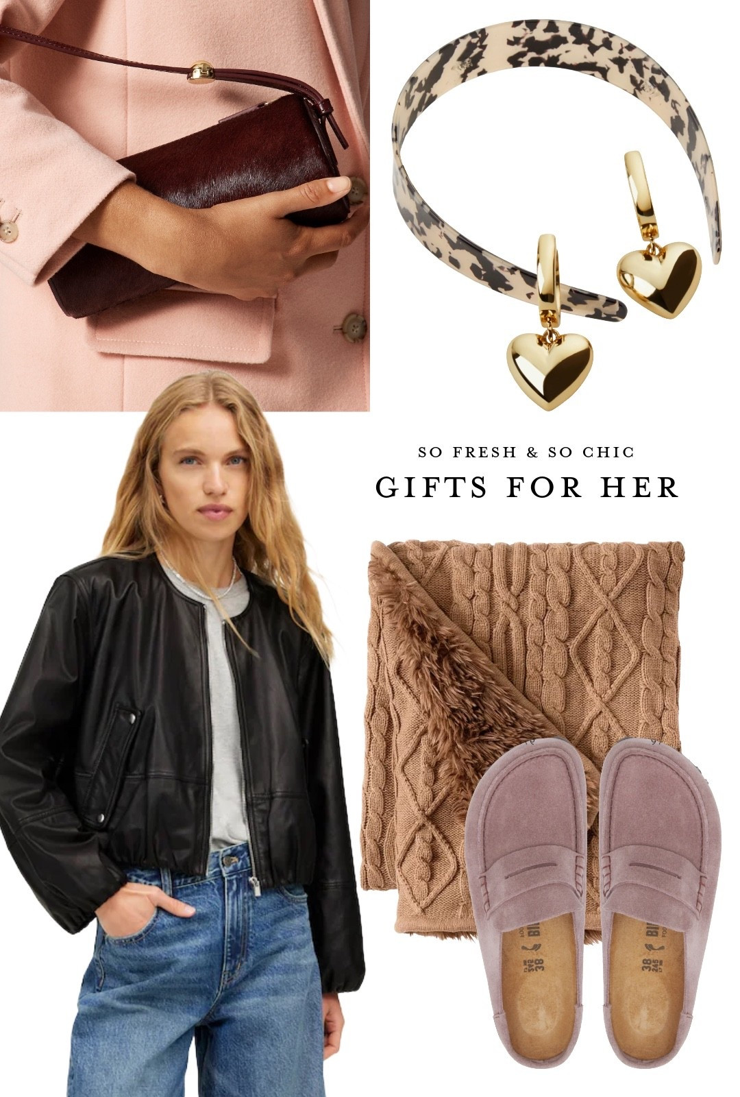 Gifts for her! Never fail gifts that she’ll love.
-
Faux fur coat Abercrombie- lilac Birkenstock - cozy plush blanket ll bean - pony hair circle bag - J crew maroon evening bag - heart earrings Ana Luisa - Nordstrom Black Friday sale finds - tortoiseshell headband American eagle - affordable gifts for her - college girl gifts - high school girl gifts - diptyque candle - H&M reversible shesrling jacket - red ballet flats satin j crew - sale gifts - madewell leather jacket - madewell sale

#LTKSaleAlert #LTKGiftGuide #LTKFindsUnder100