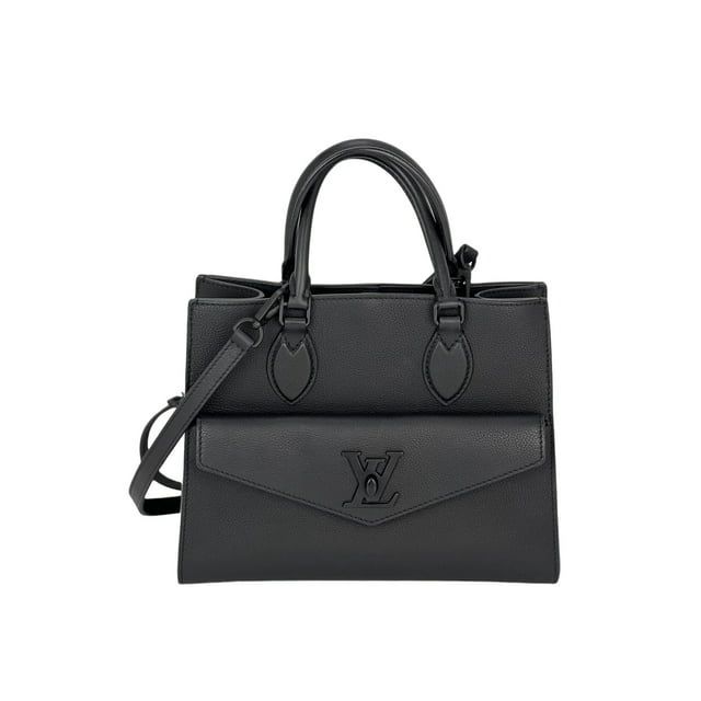 Louis Vuitton Lockme Monochrome PM Black Leather Tote | Walmart (US)