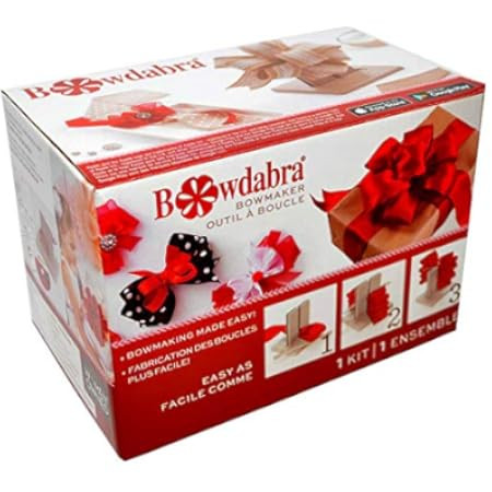 Bowdabra Designer Bow Maker Kit, Large Bundle with 100yd Gold Bow Wire for Creating Gift Bows, Swags | Amazon (US)