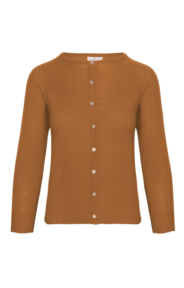 Ladies Munrospun Cropped Cashmere Cardigan | The House of Bruar