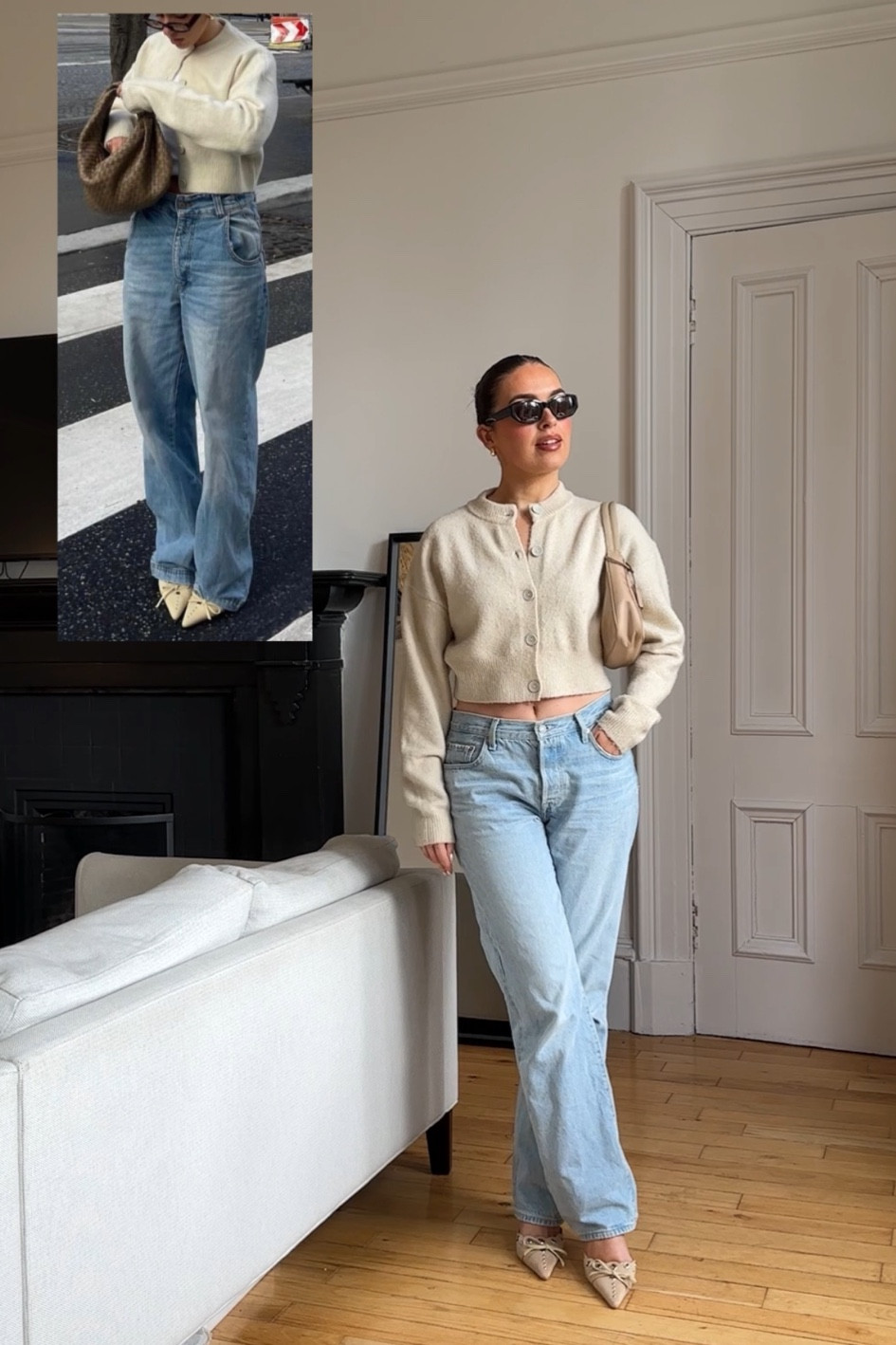Cream cardigan style levi jeans

#LTKstyletip #LTKSeasonal #LTKeurope