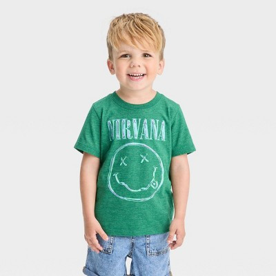 Toddler Boys' Nirvana Short Sleeve T-Shirt - Green 3T | Target