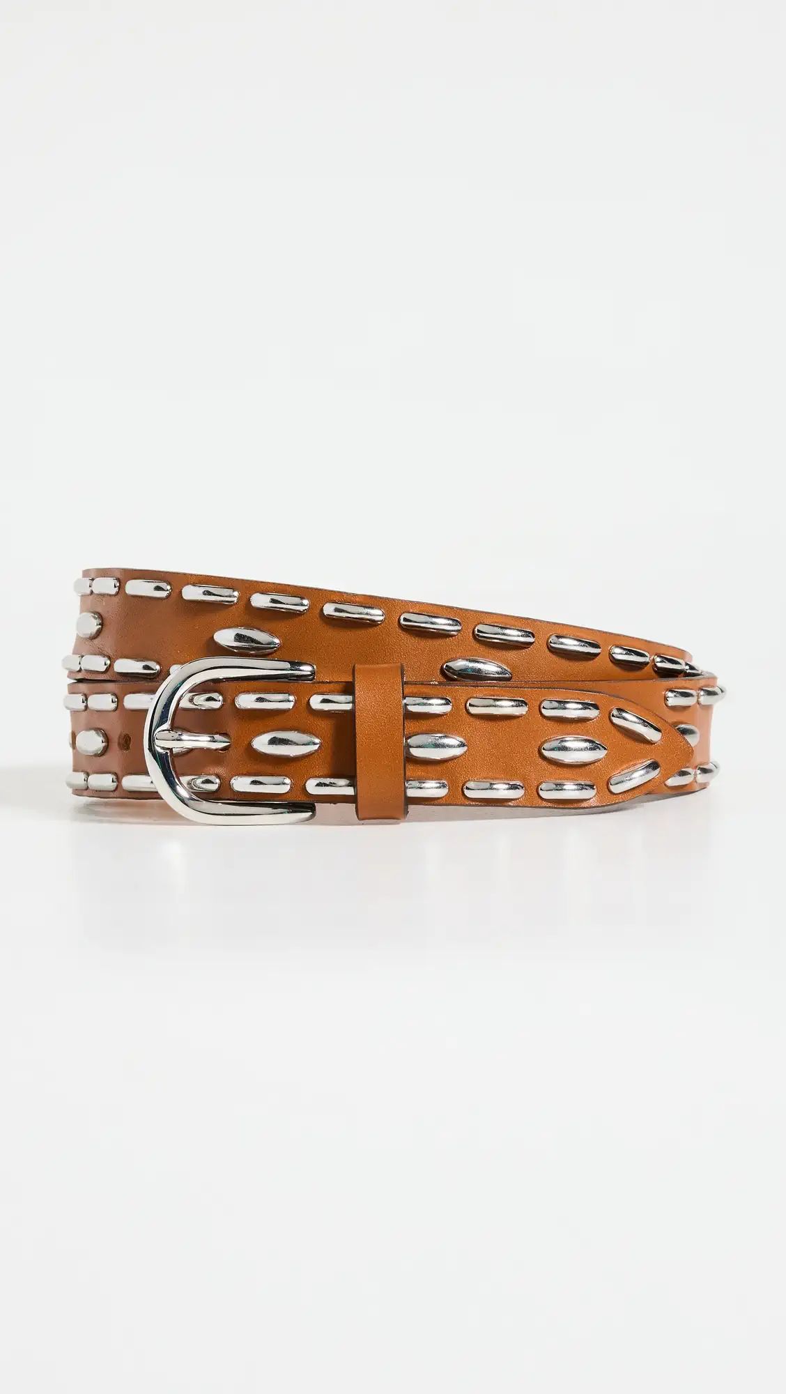 Isabel Marant Big Studs Leather Zap Belt | Shopbop | Shopbop