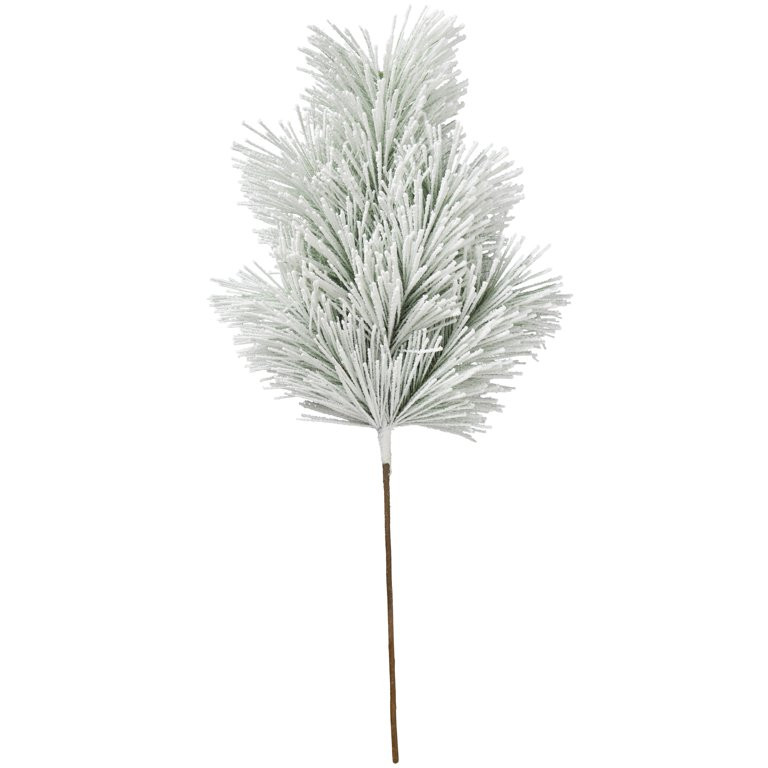 Soft Touch White Flocked Christmas Pick, 24 in, by My Texas House | Walmart (US)