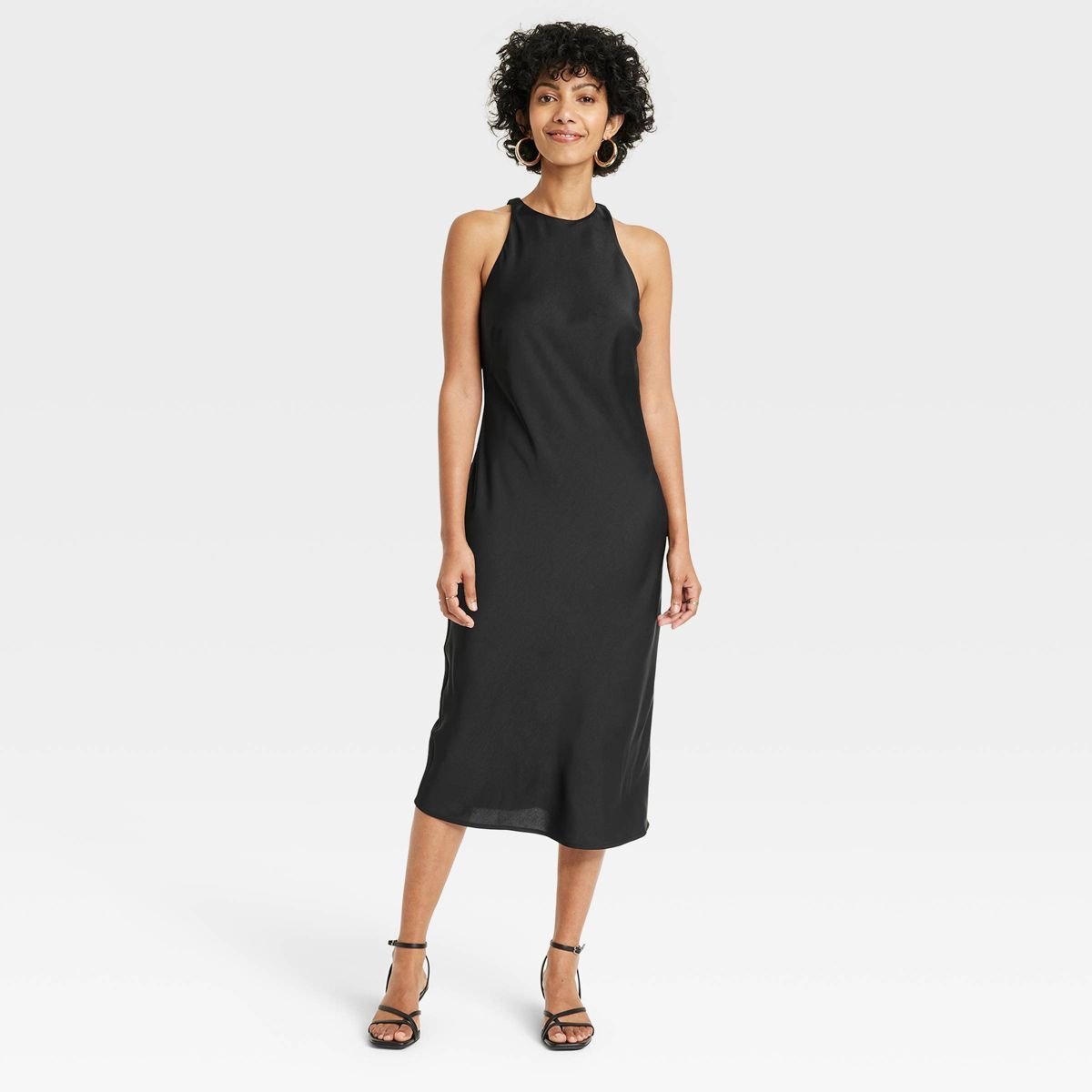 Women's High Neck Slip Dress - A New Day™ Brown XS | Target