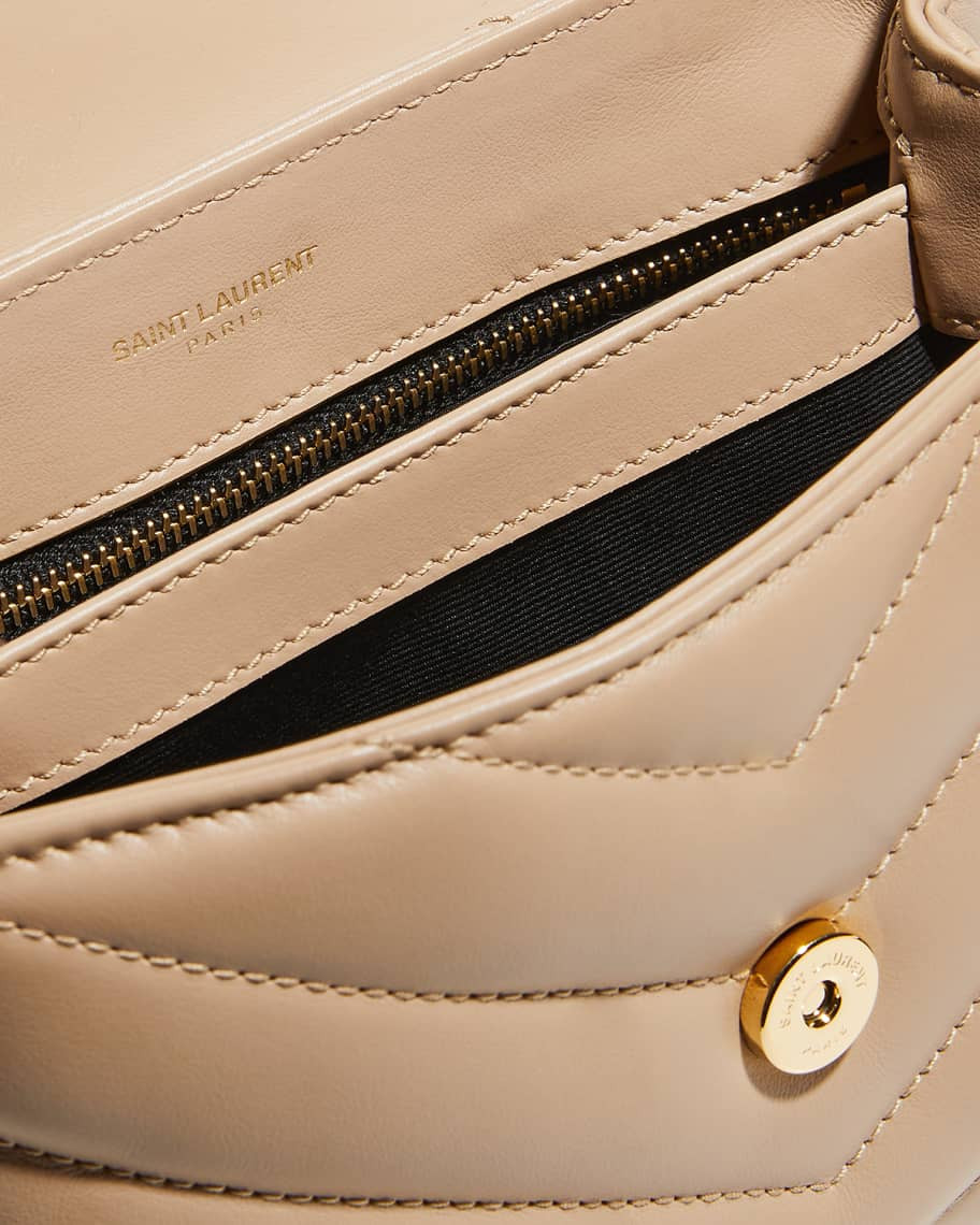 Loulou Toy YSL Matelasse Calfskin Envelope Crossbody Bag | Neiman Marcus