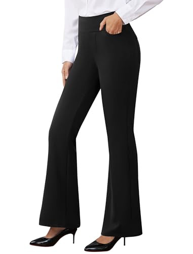 Womens Dress Pants Stretchy Work Pants Business Casual Slacks with 4 Pockets Pull On Office Trous... | Amazon (US)