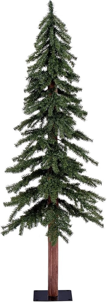Vickerman 5' Natural Alpine Artificial Christmas Tree - Unlit - Faux Christmas Tree - Seasonal In... | Amazon (US)