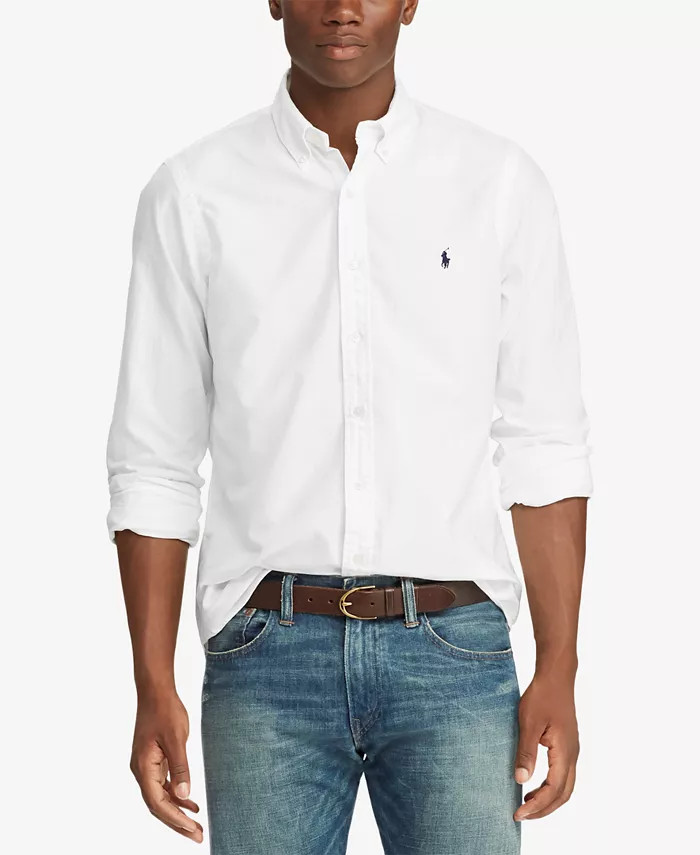 Men's Garment-Dyed Oxford Shirt | Macys (US)