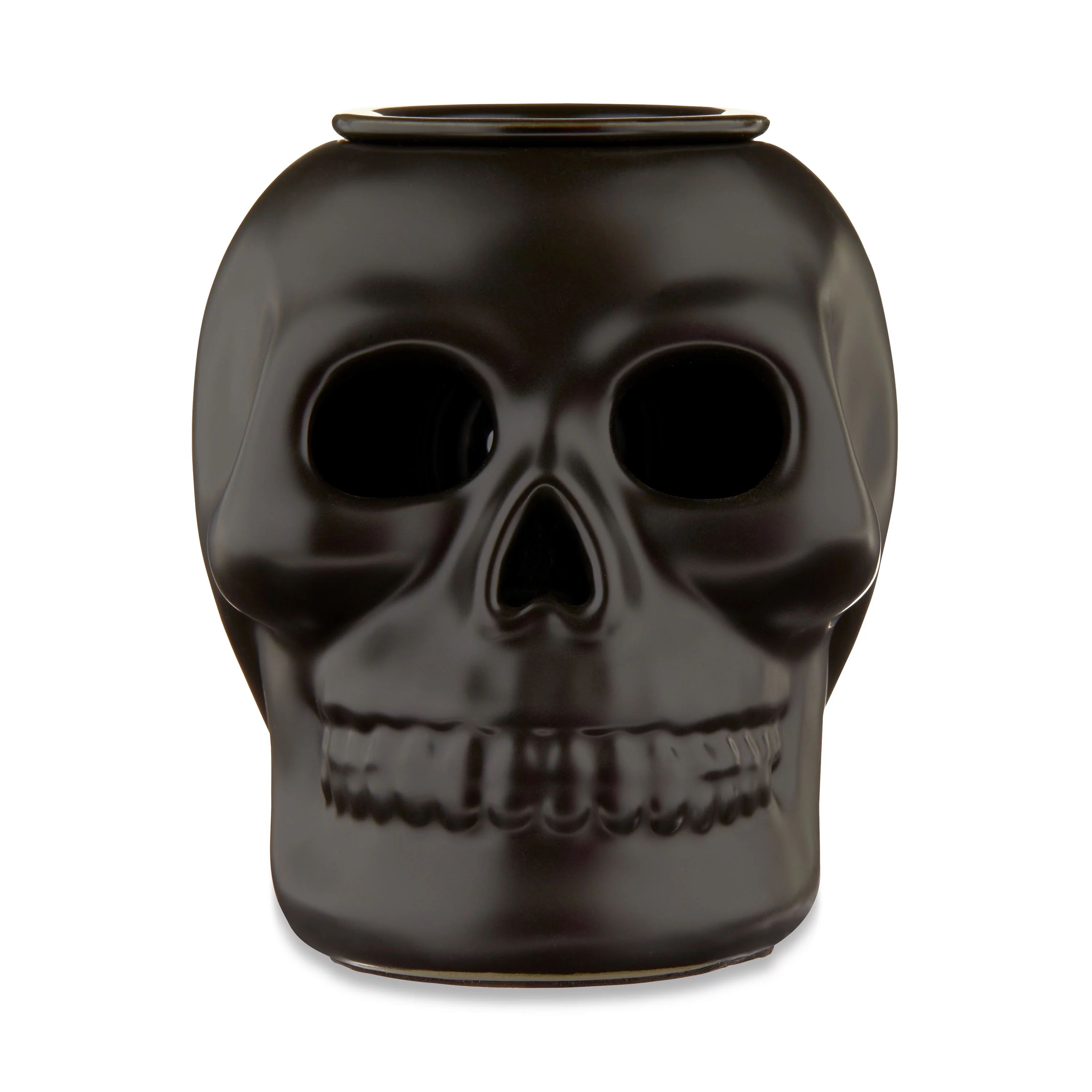Halloween Black Ceramic Skull Electric Wax Warmer Decoration, 5 in L x 6.13 in W x 5.5 in H, by W... | Walmart (US)