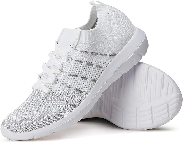 PromArder Women's Walking Shoes Slip On Athletic Running Sneakers Knit Mesh Comfortable Work Shoe | Amazon (US)