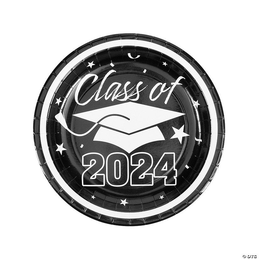 Class of 2024 Paper Dinner Plates - 25 Ct. | Oriental Trading Company