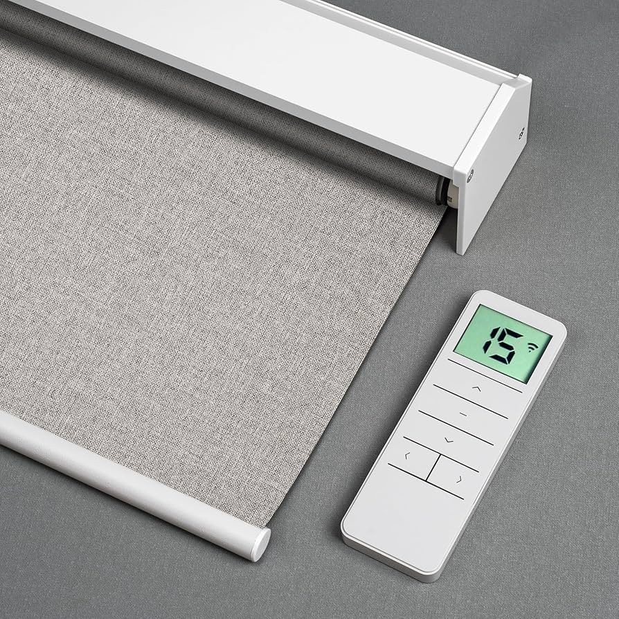 Motorized Roller Shade with Remote Control, Blackout Electric Shade for Windows Compatible with A... | Amazon (US)