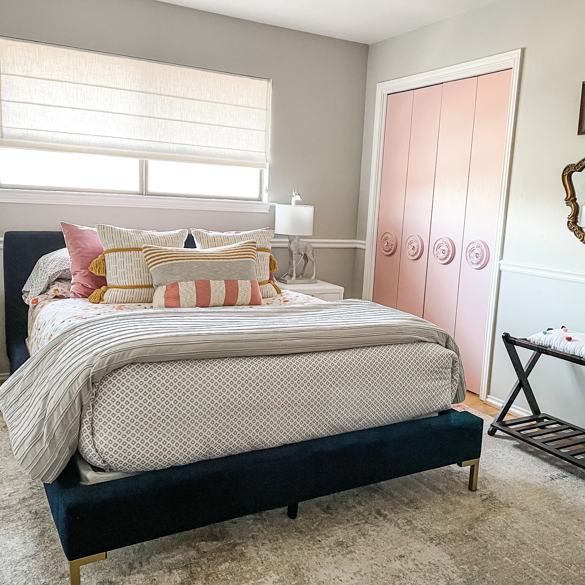 Guest rooms can have pink! This cozy room is welcoming for any guest. 

#LTKfamily #LTKhome
