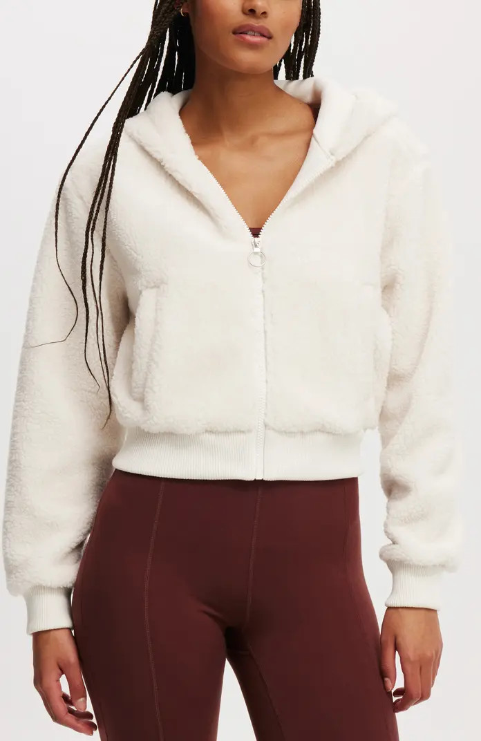 Hooded Soft Fleece Zip Through Jacket | Nordstrom