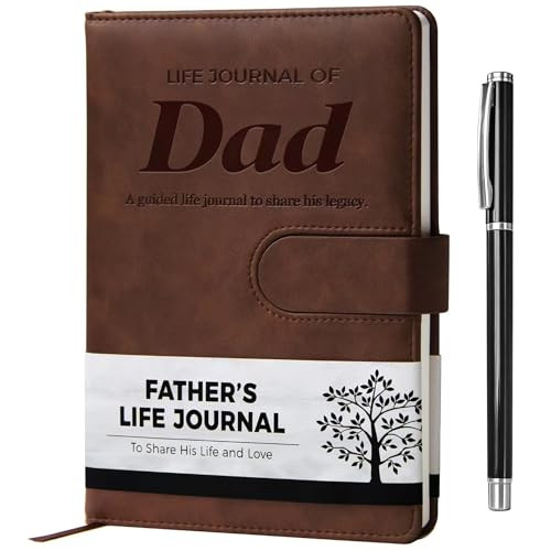 Dad I Want to Know Your Life Story Leather Journal (Hardcover) - Dads Birthday Gifts- Guided Lega... | Amazon (US)