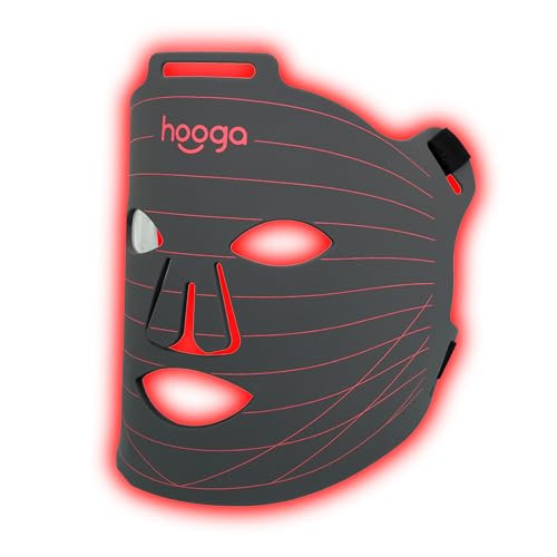 hooga Red Light Therapy LED Mask, Tri Chip LEDs, 630nm and 660nm Red, 850nm Near Infrared, Adjustable, Comfortable, USB Type-C Rechargeable for Wellness and Anti-Aging | Amazon (US)