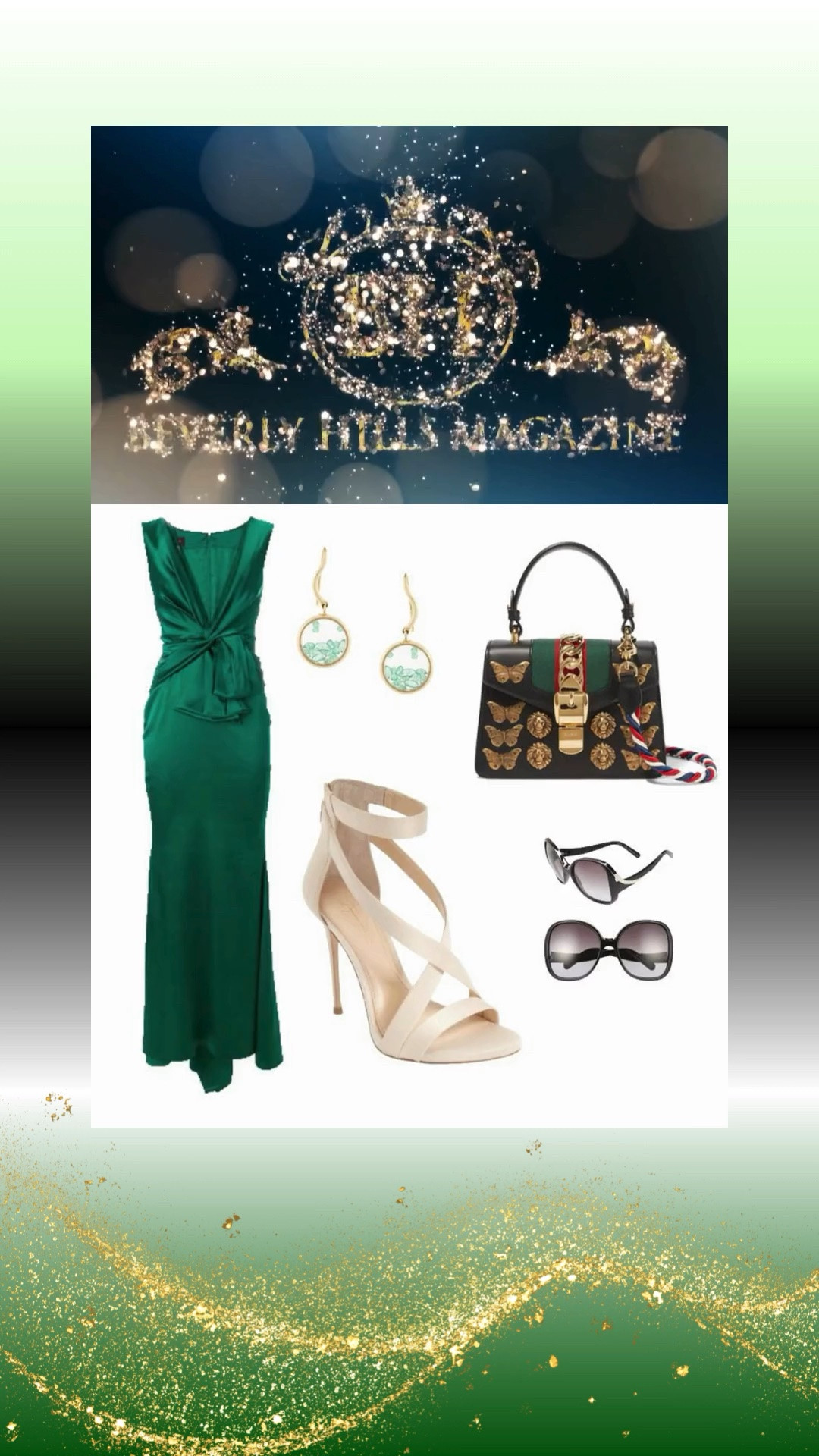 FABULOUS GREEN STYLE 💚✨

This look is the definition of timeless elegance—luxurious, sophisticated, and effortlessly chic. A flowing emerald green silk dress creates a graceful silhouette, while nude heels provide the perfect understated balance for a refined, polished finish.

A matching green handbag, elegant emerald earrings, and stylish sunglasses elevate the ensemble with rich, coordinated detail. Every accessory complements the look beautifully, creating a statement of confidence, glamour, and modern luxury.

Perfect for elegant brunches, upscale events, romantic evenings, or any occasion where sophisticated style deserves to shine.

https://www.beverlyhillsmagazine.com/shop

#Fashion #GreenStyle #LuxuryFashion #WomensStyle #StyleInspo

#LTKootd