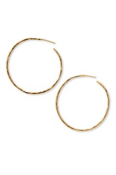 Hammered Large Hoop Earrings | Nordstrom