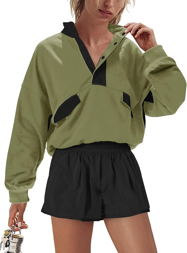 Nirovien Womens Workout Sets Short Athletic Set Activewear 2 Piece Outfits Pullover Sweatshirt an... | Amazon (US)