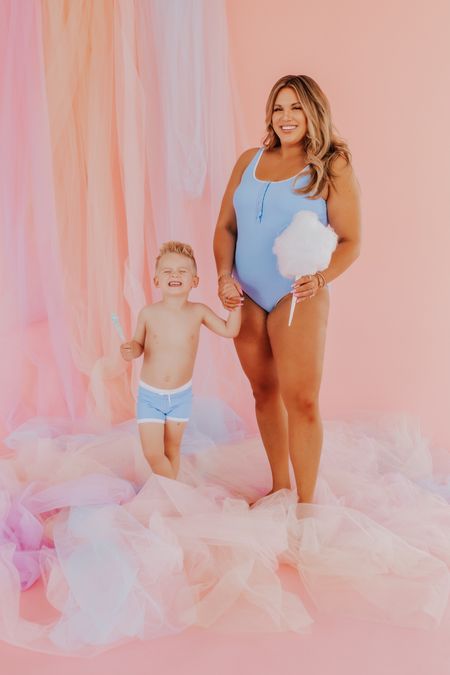 matching blue ribbed mommy and me swimsuits! i’m in the large and Taz is in the 4T! 

#LTKswim #LTKcurves #LTKkids
