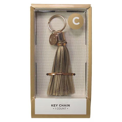 Threshold Monogram Tassel Keychain - C | Target