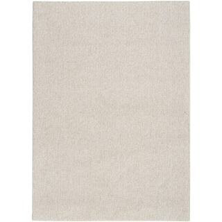 Nourison Textured Home Ivory Beige 9 ft. x 12 ft. All-over design Contemporary Area Rug 973269 - ... | The Home Depot