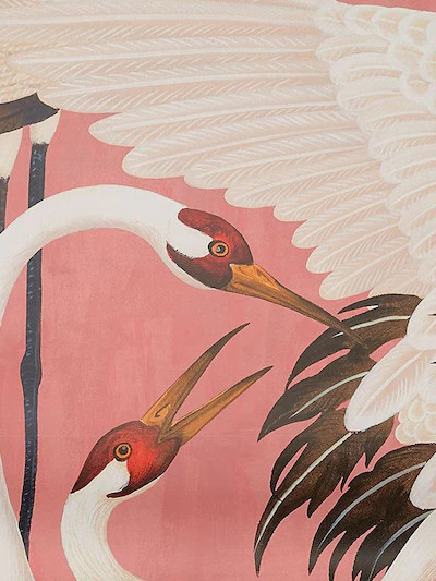 Heron print wallpaper panels | Luisaviaroma