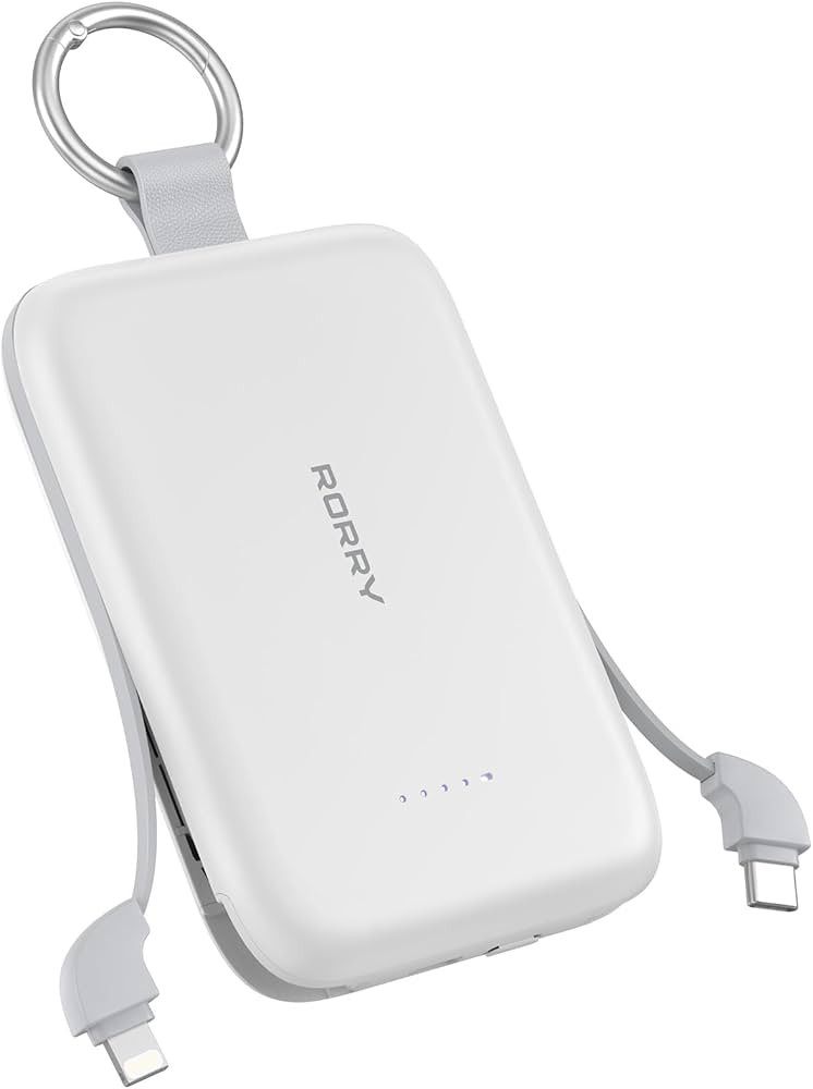 RORRY Portable Charger, 10000mAh PD 30W Fast Charging Portable Charger Power Bank with Built-in C... | Amazon (US)