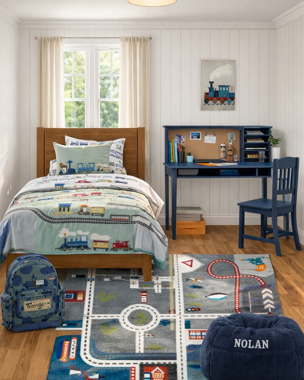 Kids bedroom, kids desk, train-inspired bedroom. Kids furniture. #homedecor #backtoschool

#LTKSeasonal #LTKKids #LTKHome