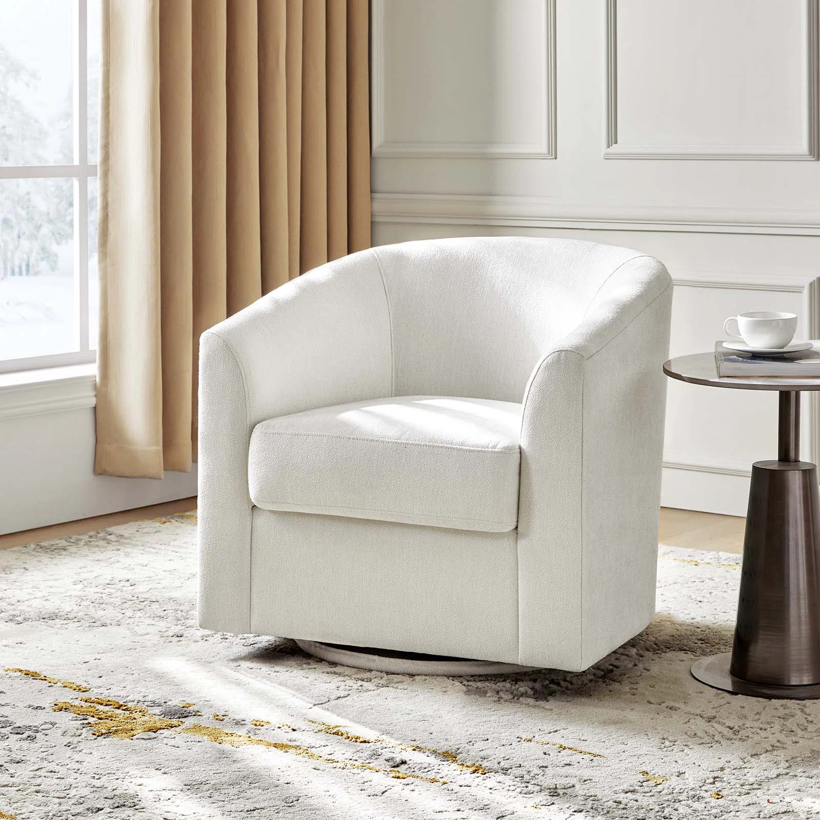 Amiir Upholstered Swivel Accent Chair | Wayfair North America