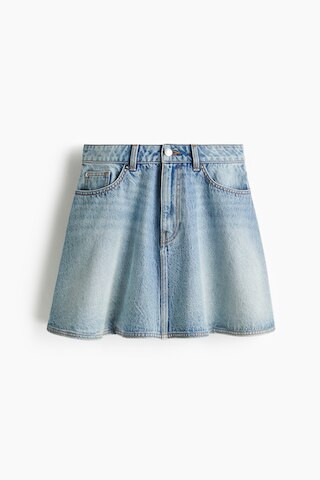 H & M - Flared Denim Mini Skirt - Blue | H&M (US + CA)