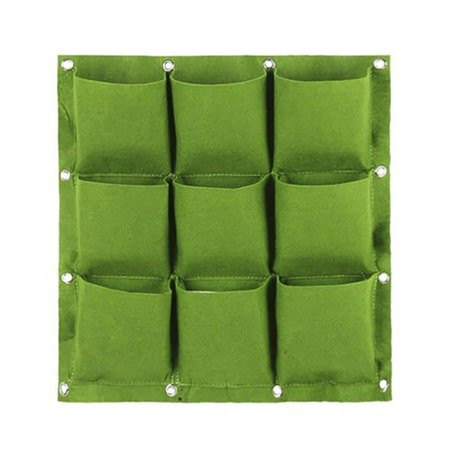 Onever Wall Hanging Planting Bags Garden Vertical Planter Pocket Flower Grow Bag 9 Pockets For Veget | Walmart (US)