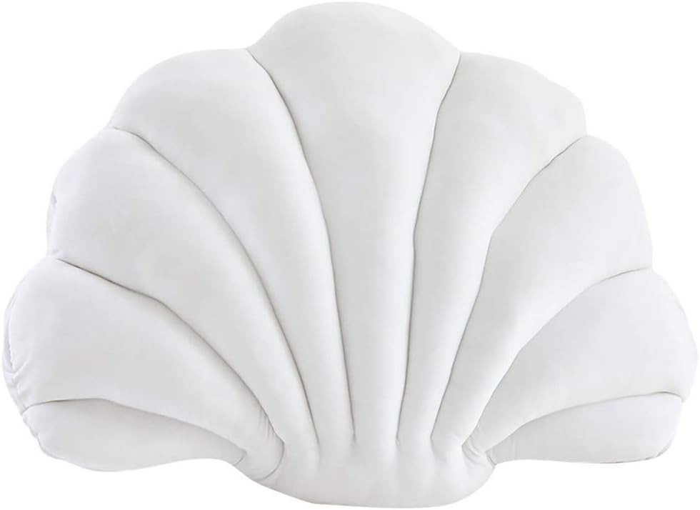 Seashell Pillow,Andees Decorative Shell Pillow Velvet Throw Pillow,Soft Sea Shell Shaped Stuffed ... | Amazon (US)