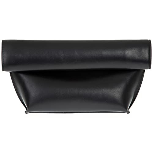 JNB Faux Leather Oversize Foldover Clutch Bag with Zipper Pocket,Bk41 | Amazon (US)