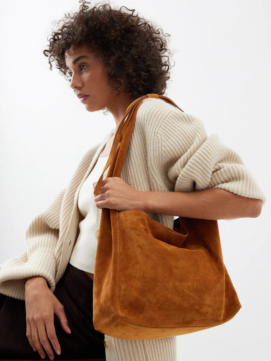 Vittoria medium suede shoulder bag | Matches (UK)