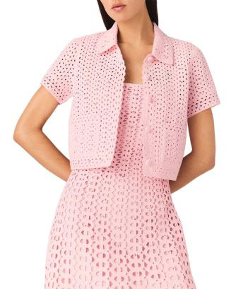 Mykinga Rhinestone Crochet Cardigan | Bloomingdale's (US)