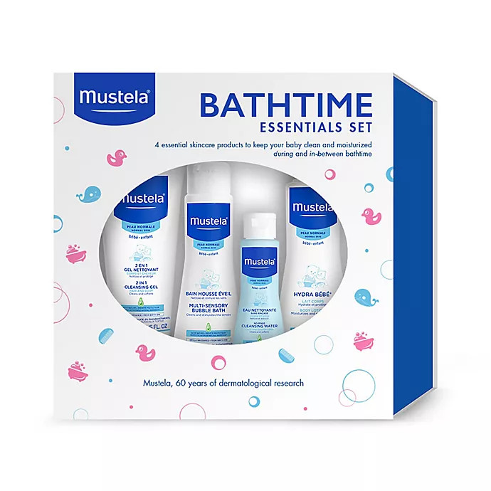 Mustela® 4-Piece Bathtime Essentials Gift Set | buybuy BABY