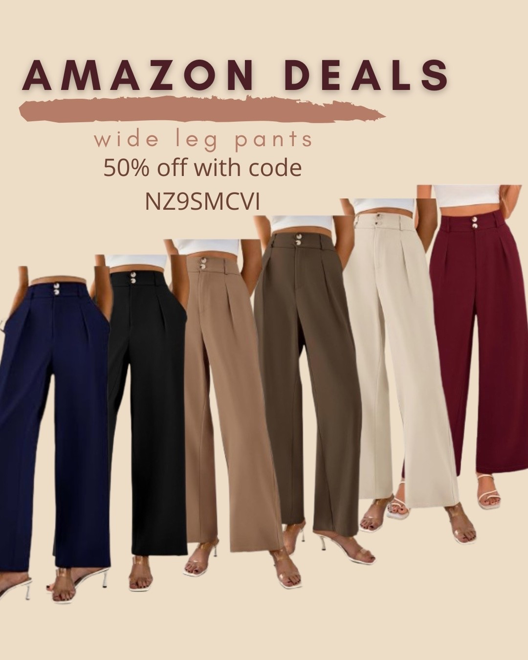 $14-$17 ends 3/12

Amazon fashion
Amazon deals
Wide leg pants 
trousers


#LTKSaleAlert