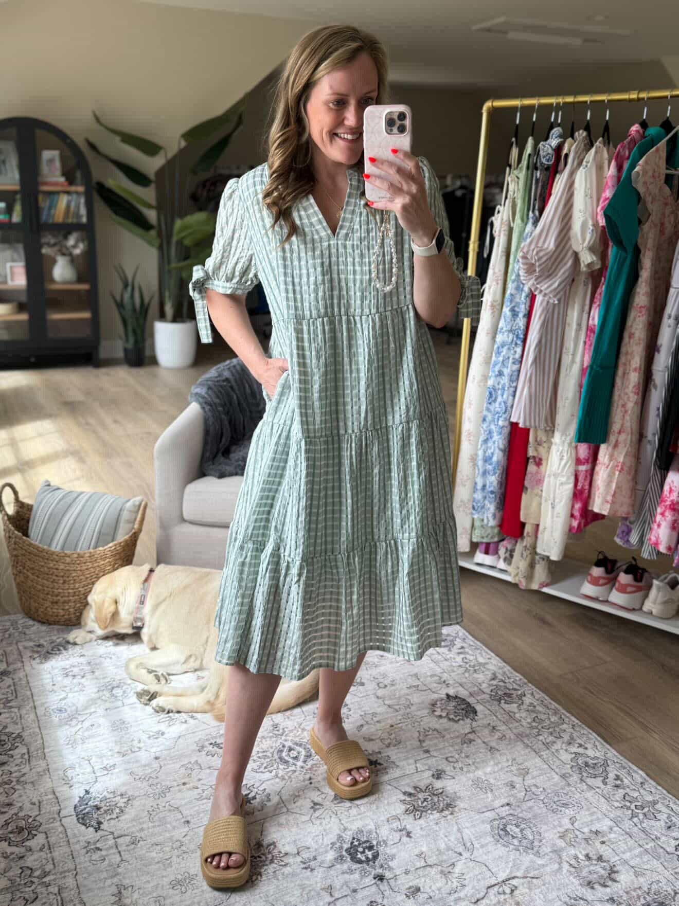 Gingham midi dress

Summer dress summer outfit Amazon fashion platform sandals blouses

#LTKgrwm #LTKootd #LTKmomlife