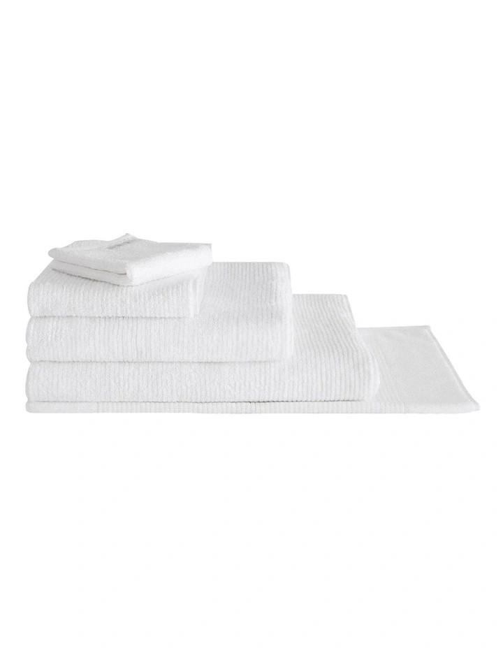 Living Textures Towel Range in White | Myer