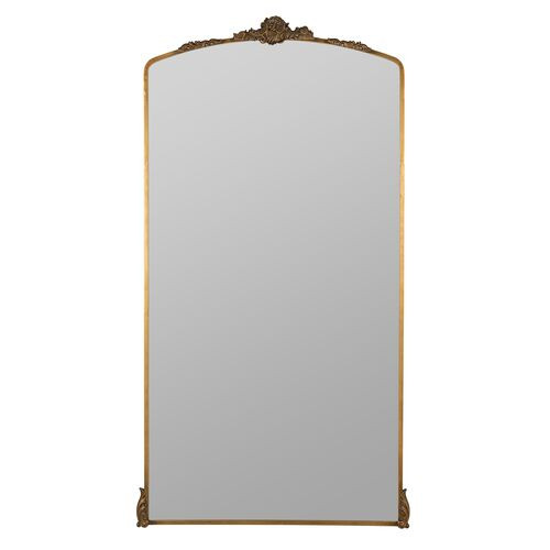 Arabella Ornate Floor Mirror, Antique Gold | One Kings Lane
