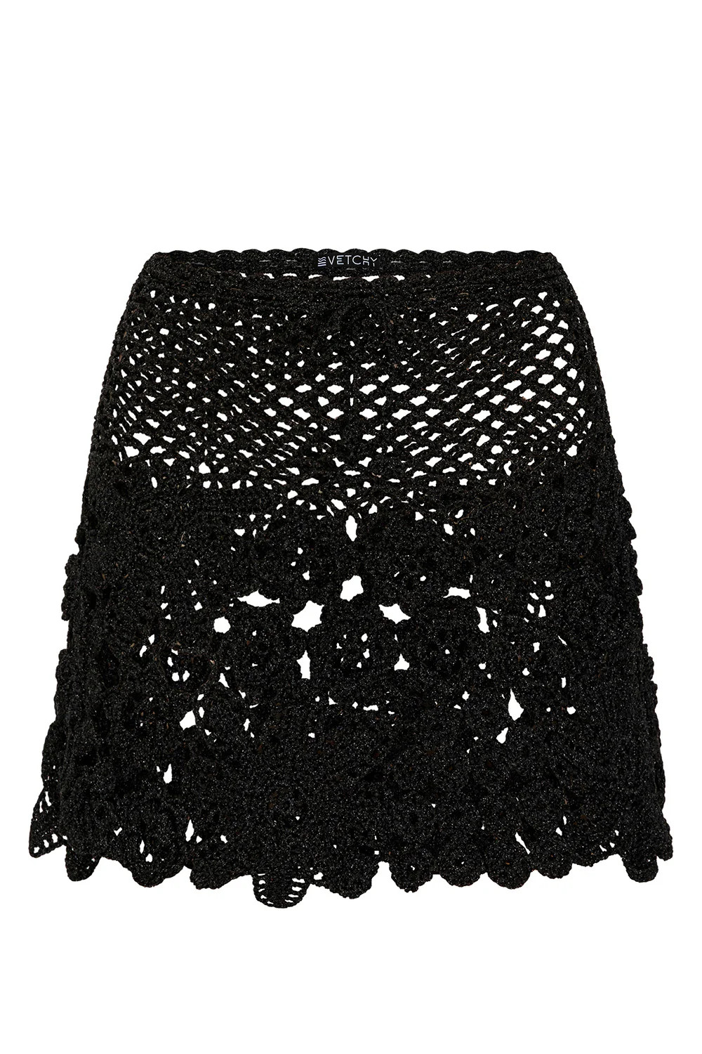 Crochet Black Mini Skirt | VETCHY LLC
