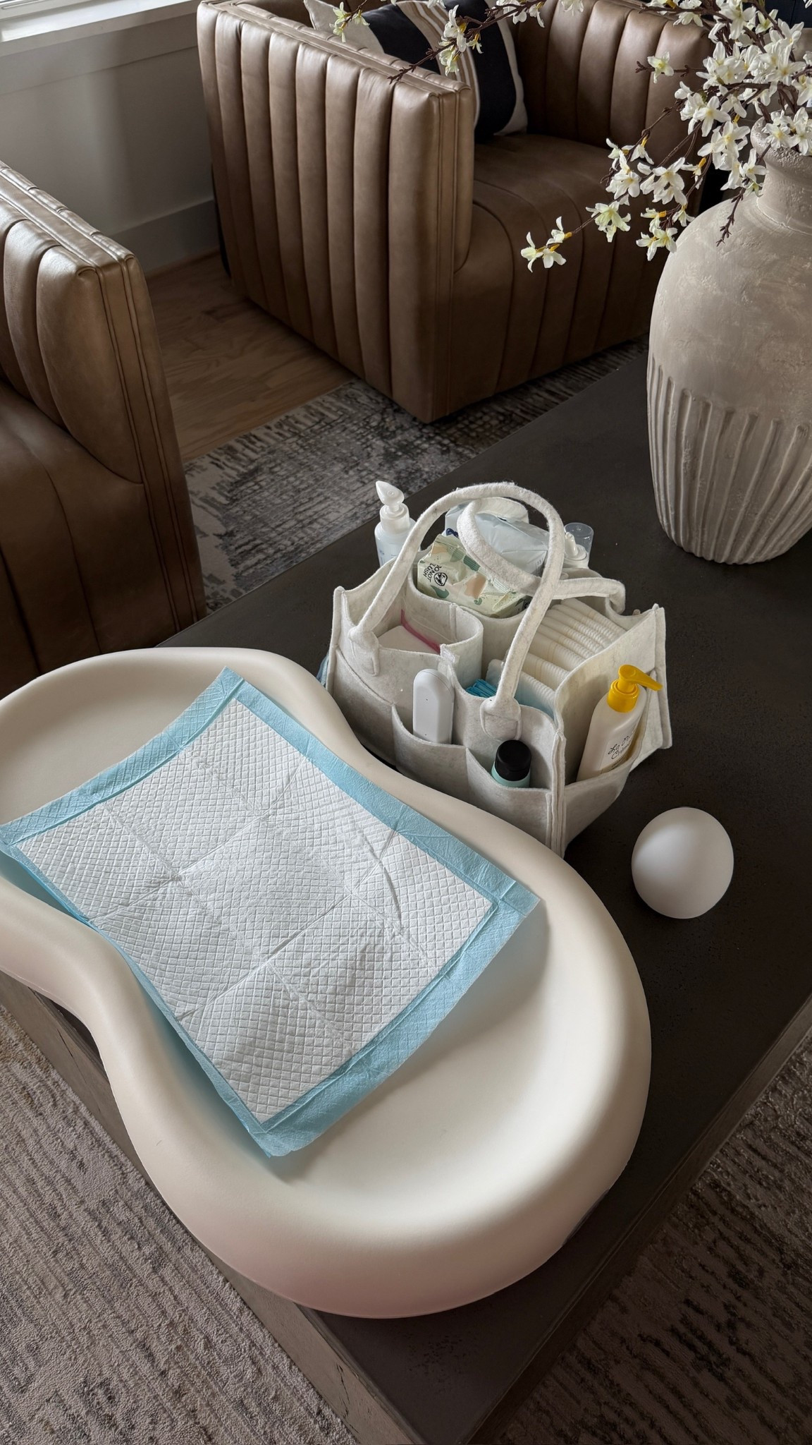 Baby changing station 🤍

Diaper caddy 
Baby finds
Baby registry  

#LTKmomlife #LTKBaby