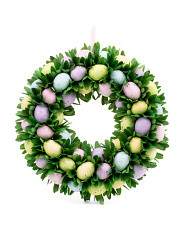18.5in Wood Curl Wreath With Egg Details | Easter | Marshalls | Marshalls