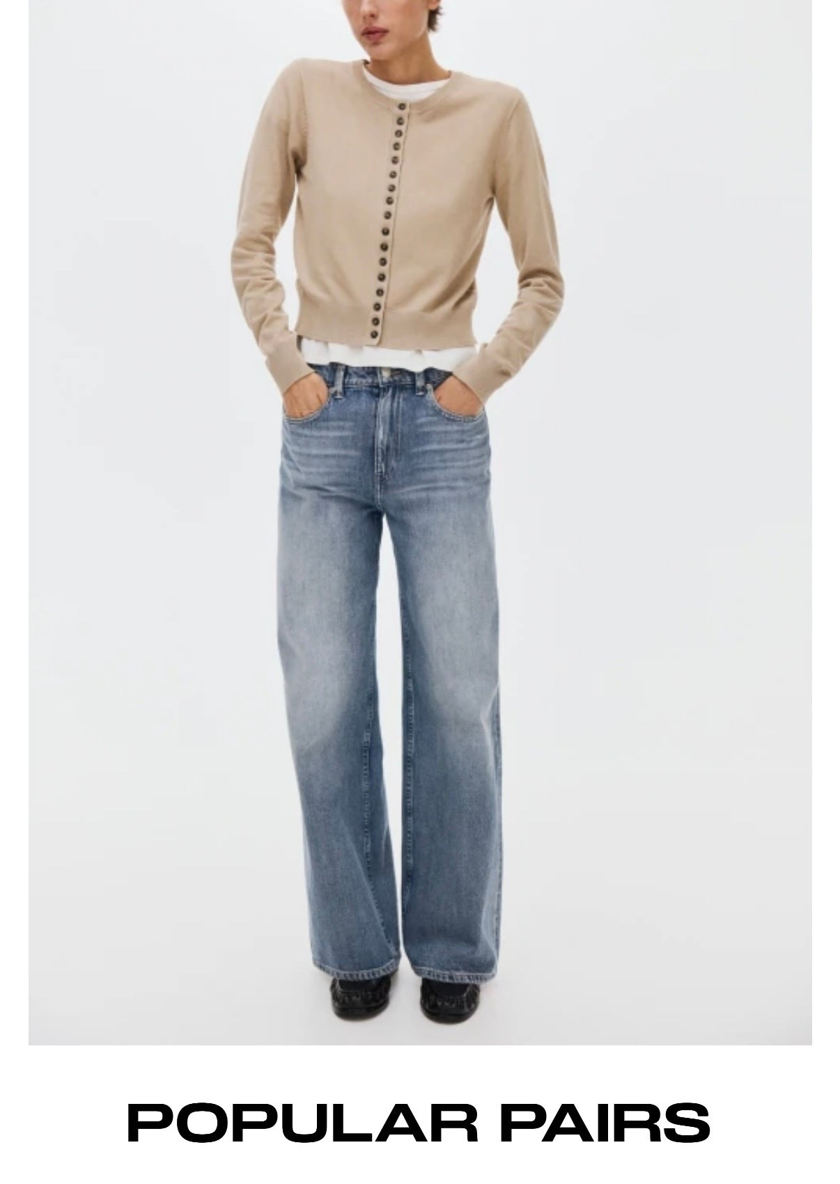 Clean, effortless, and on repeat 🤍

This neutral button cardigan + relaxed wide-leg jeans combo is the kind of outfit that always works. Soft beige layers on top, easy vintage-wash denim on the bottom — timeless, minimal, and perfect for everyday wear.

An elevated basic look you can dress up with heels or keep casual with flats. 

#LTKmorningroutine #LTKootd #LTKselfcare