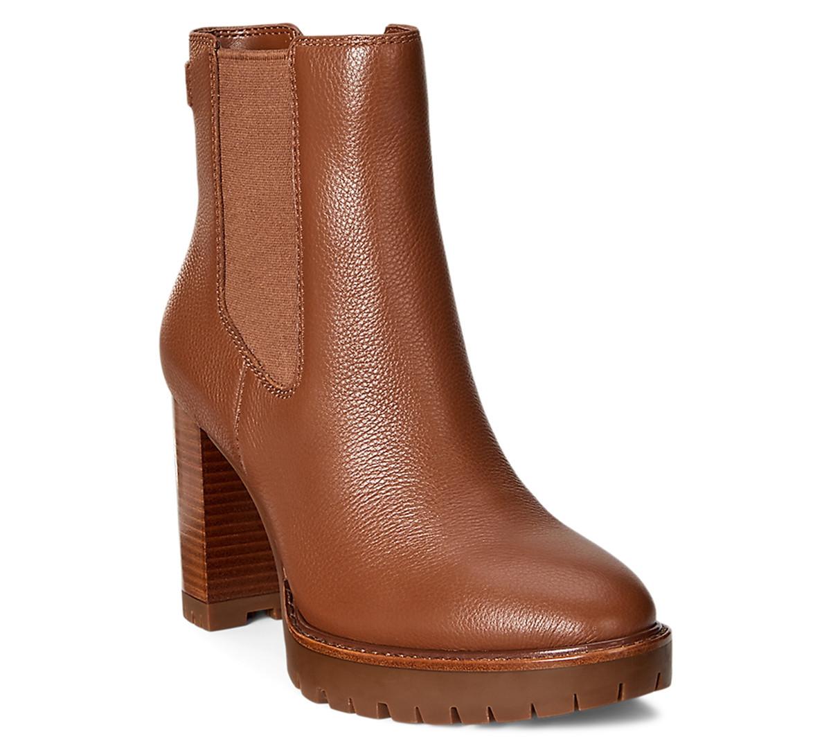 Lauren Ralph Lauren Women's Layne Chelsea Booties - Lauren Tan Leather | Macy's