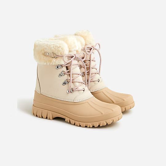 J.Crew: Perfect Winter Boots With Sherpa For Women | J.Crew US